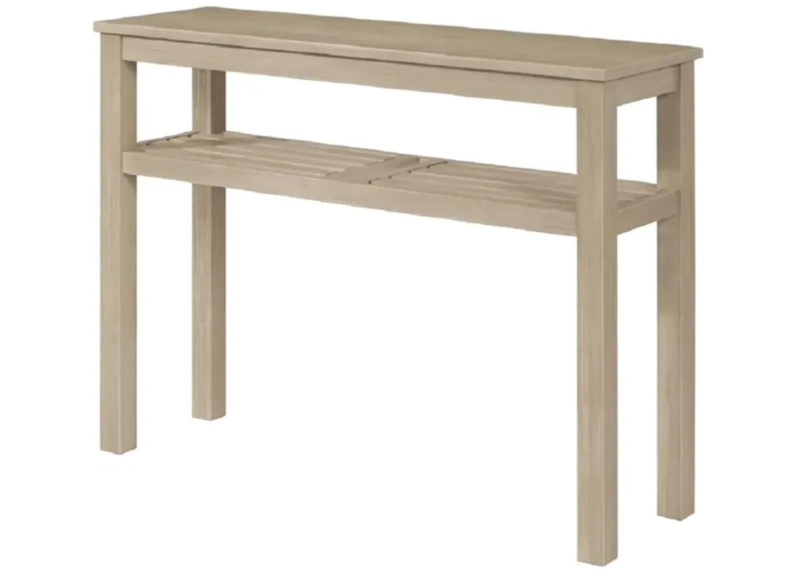 Tiburon Console Table w/ Shelf, Drifted Sand 