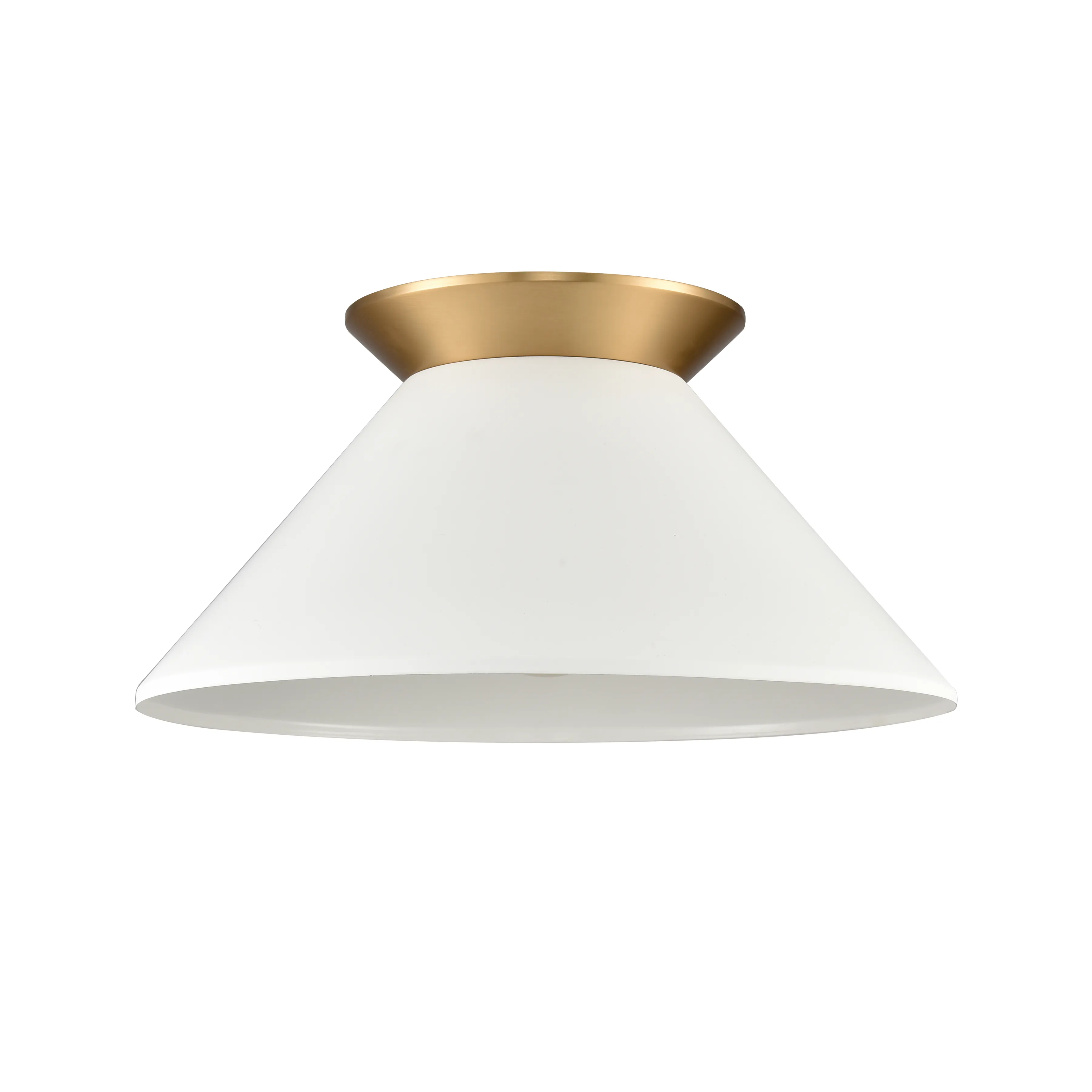 Cavendish 16'' Wide 1-Light Semi Flush Mount - Brushed Gold