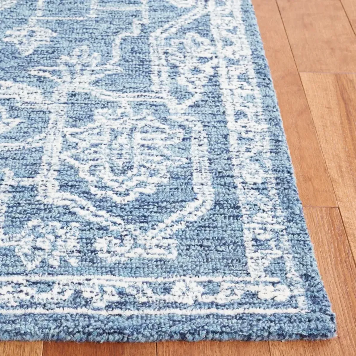 MICRO-LOOP 428 BLUE  8' x 10' Large Rectangle Rug