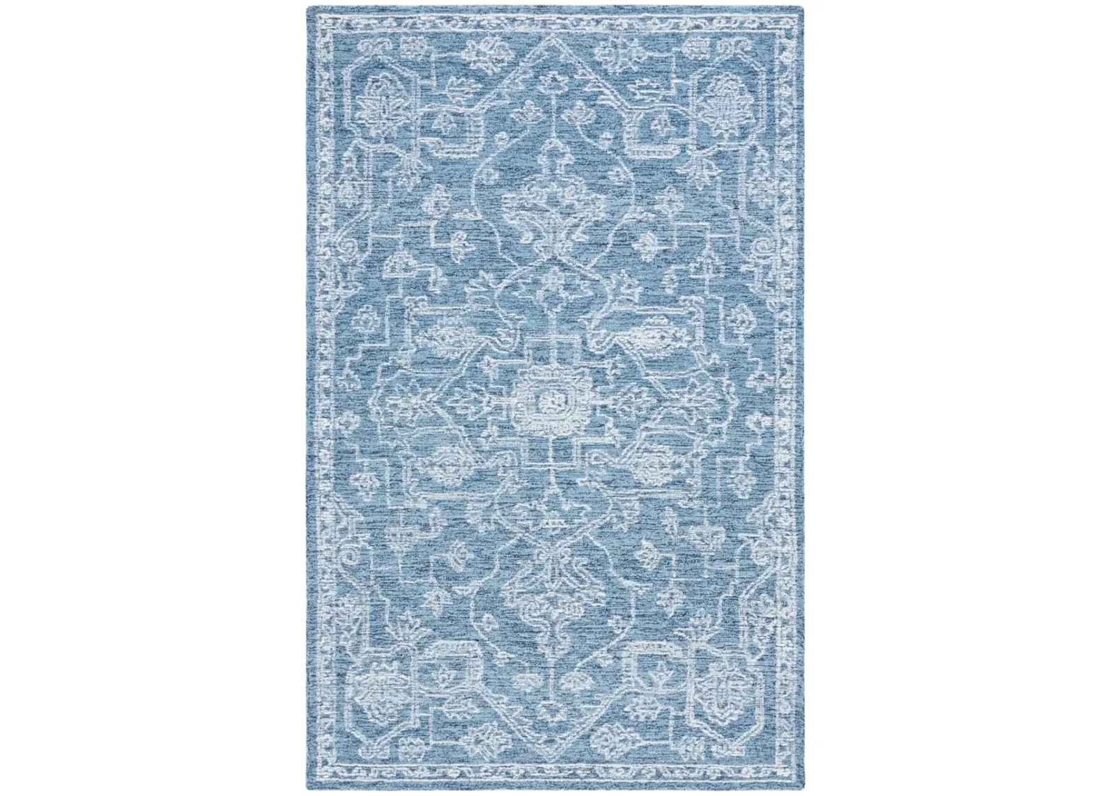 MICRO-LOOP 428 BLUE  8' x 10' Large Rectangle Rug