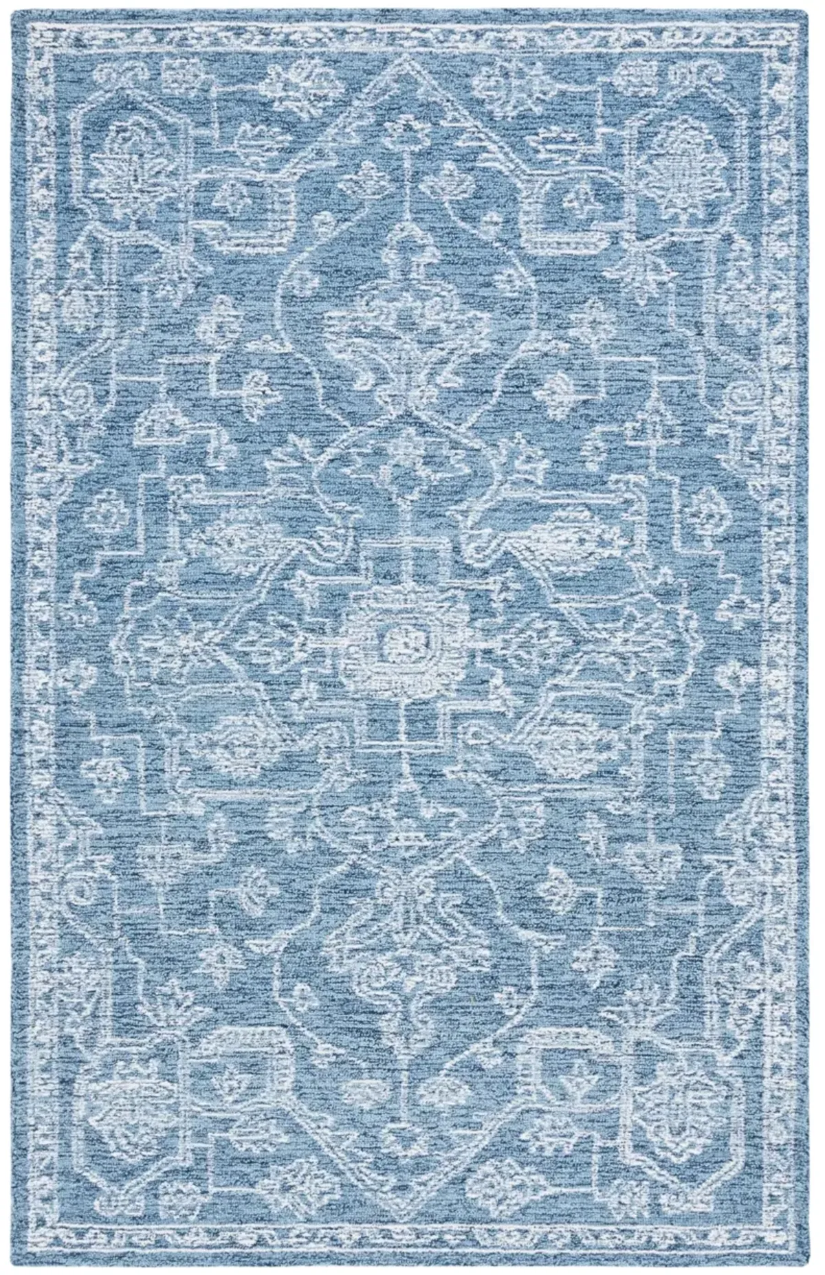 MICRO-LOOP 428 BLUE  8' x 10' Large Rectangle Rug