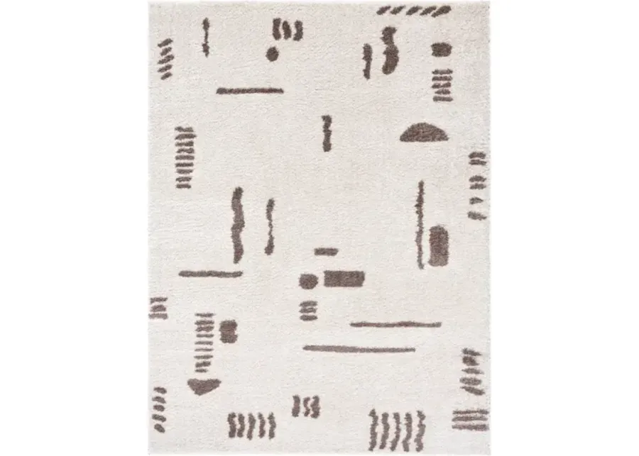 Fossay Shag FSG-2300 5'3" x 7' Machine Woven Rug