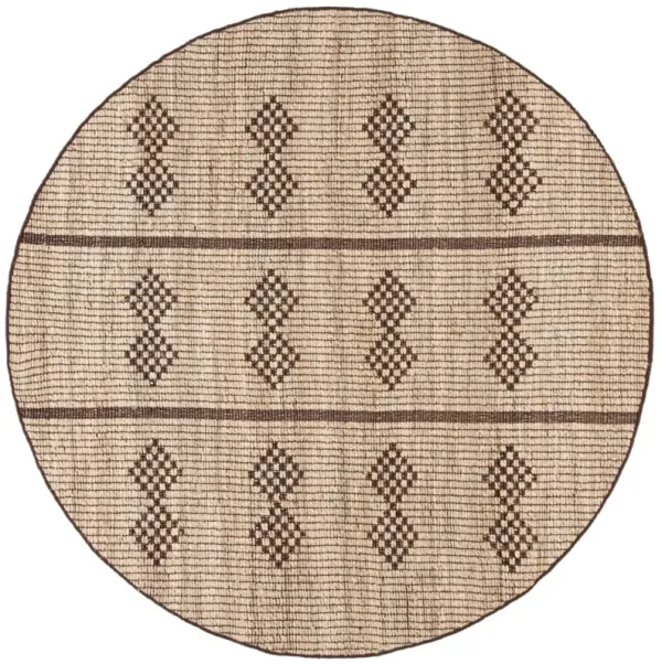 NATURAL FIBER 899 NATURAL  6' x 6' Round Round Rug