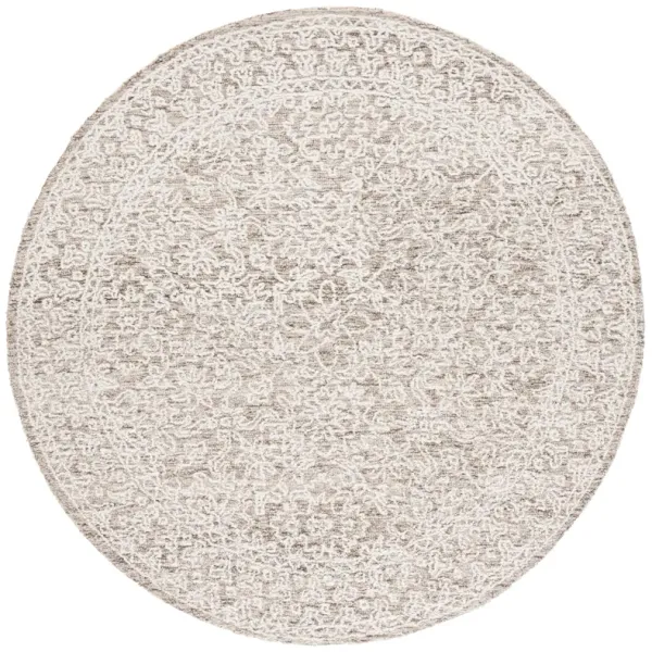 EBONY Hand Tufted 6' x 6' Round area rug