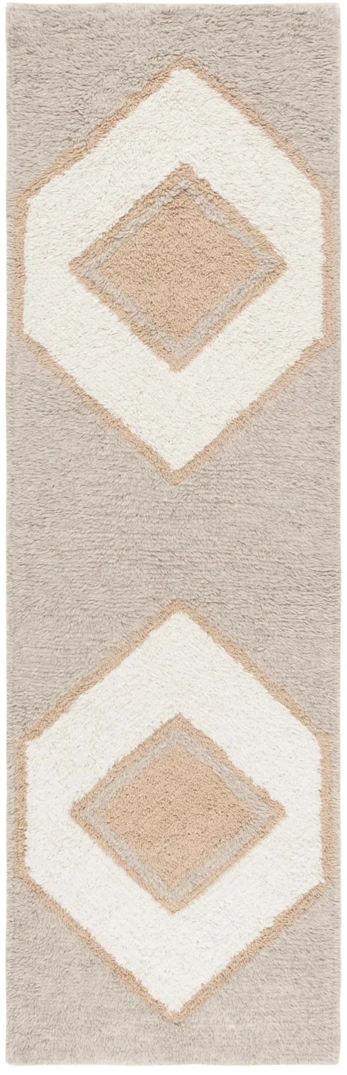 VERMONT 557 IVORY  2'-3' x 8' Runner Rug