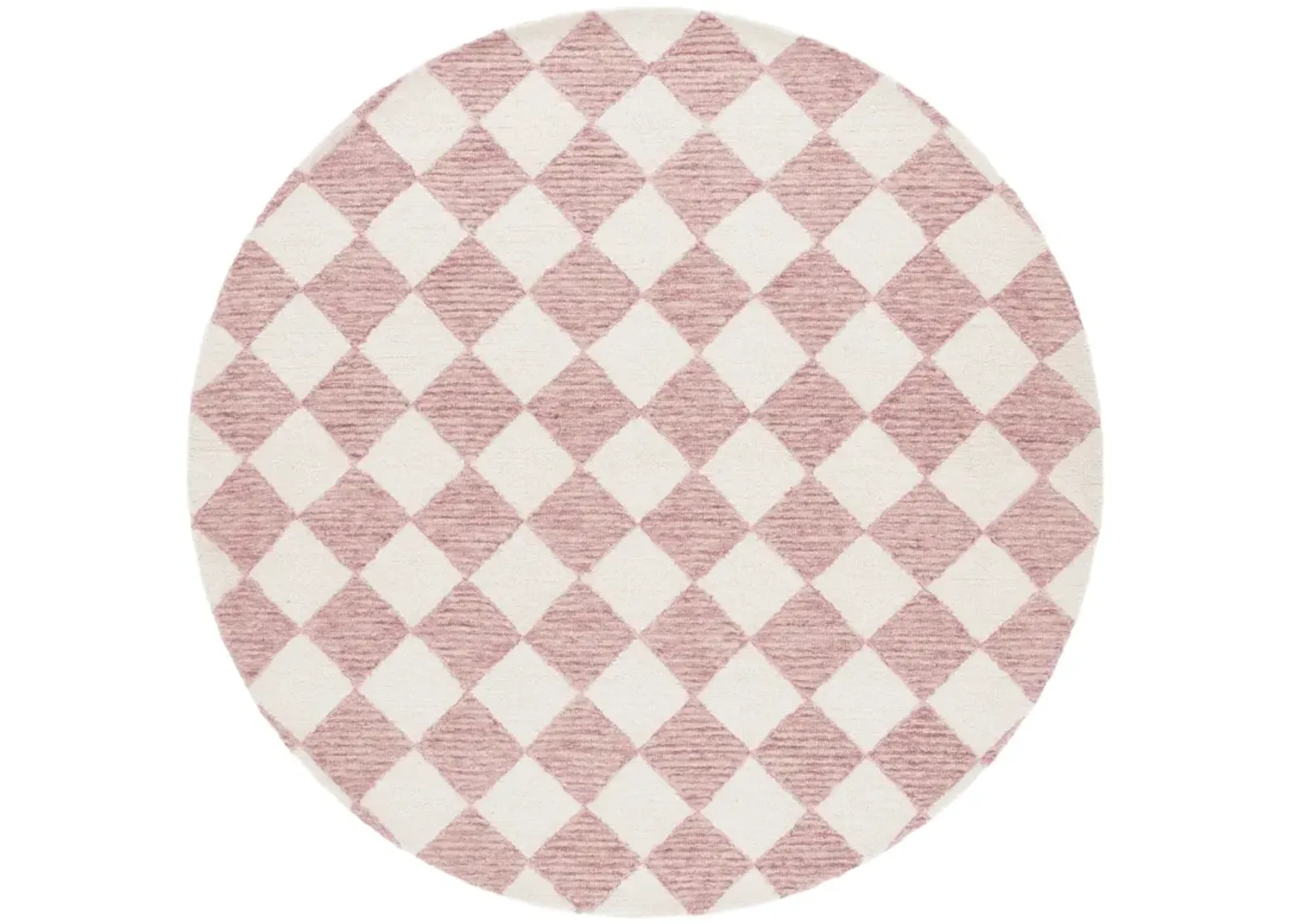 EBONY 120 BLUSH PINK  6' x 6' Round Round Rug