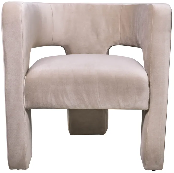 Round Back Chair - Tan