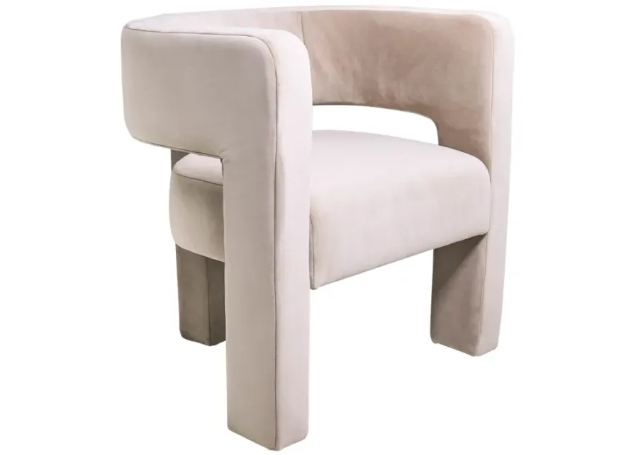 Round Back Chair - Tan