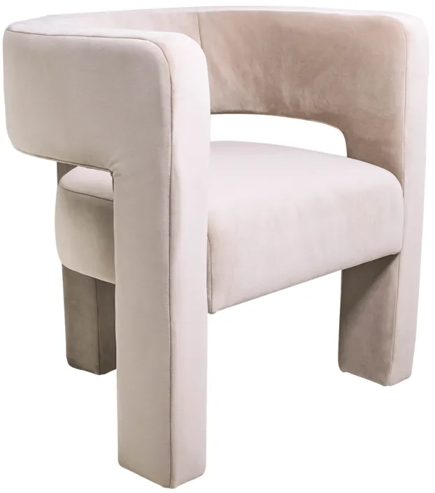 Round Back Chair - Tan