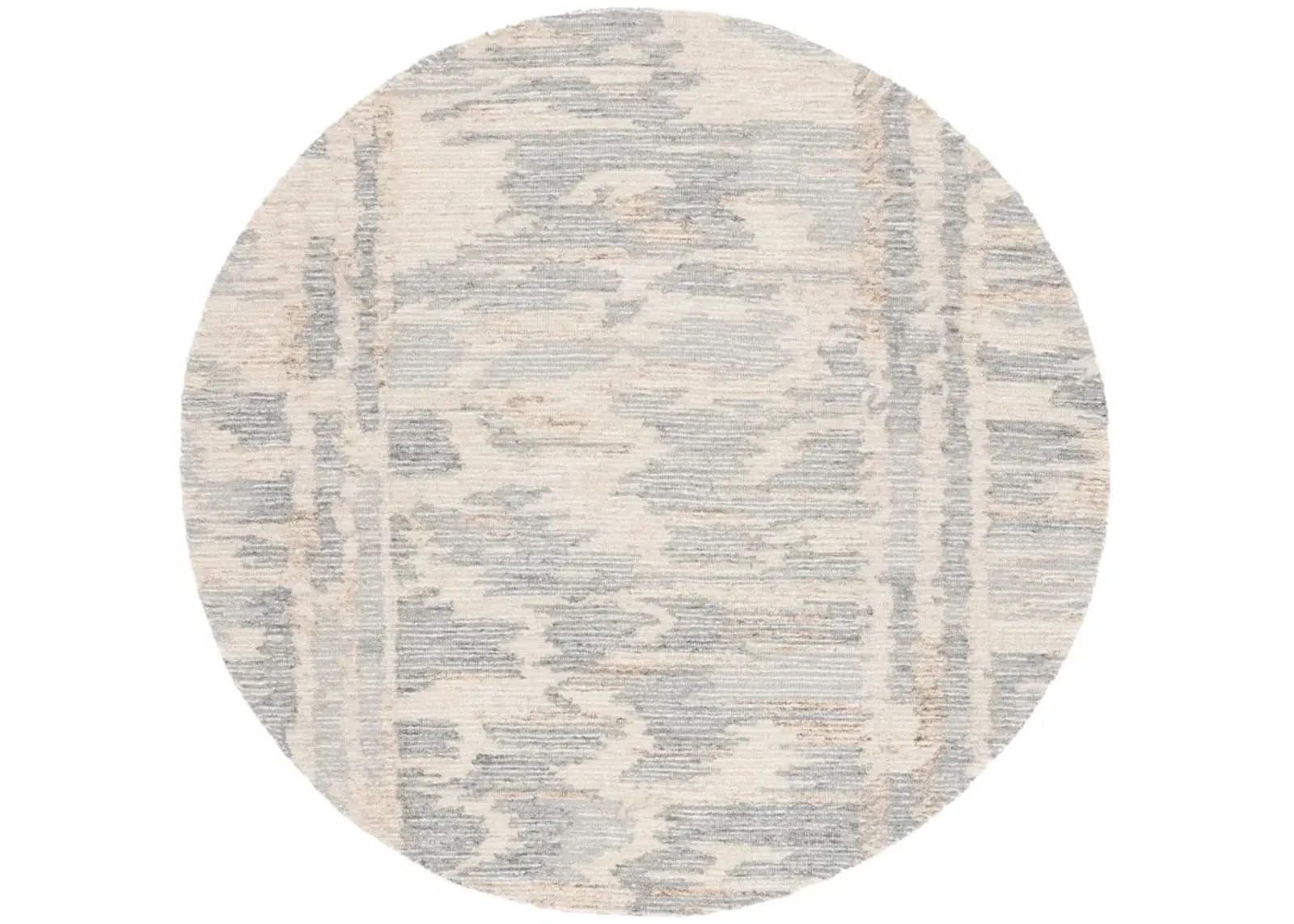 EBONY 902 GREY  6' x 6' Round Round Rug