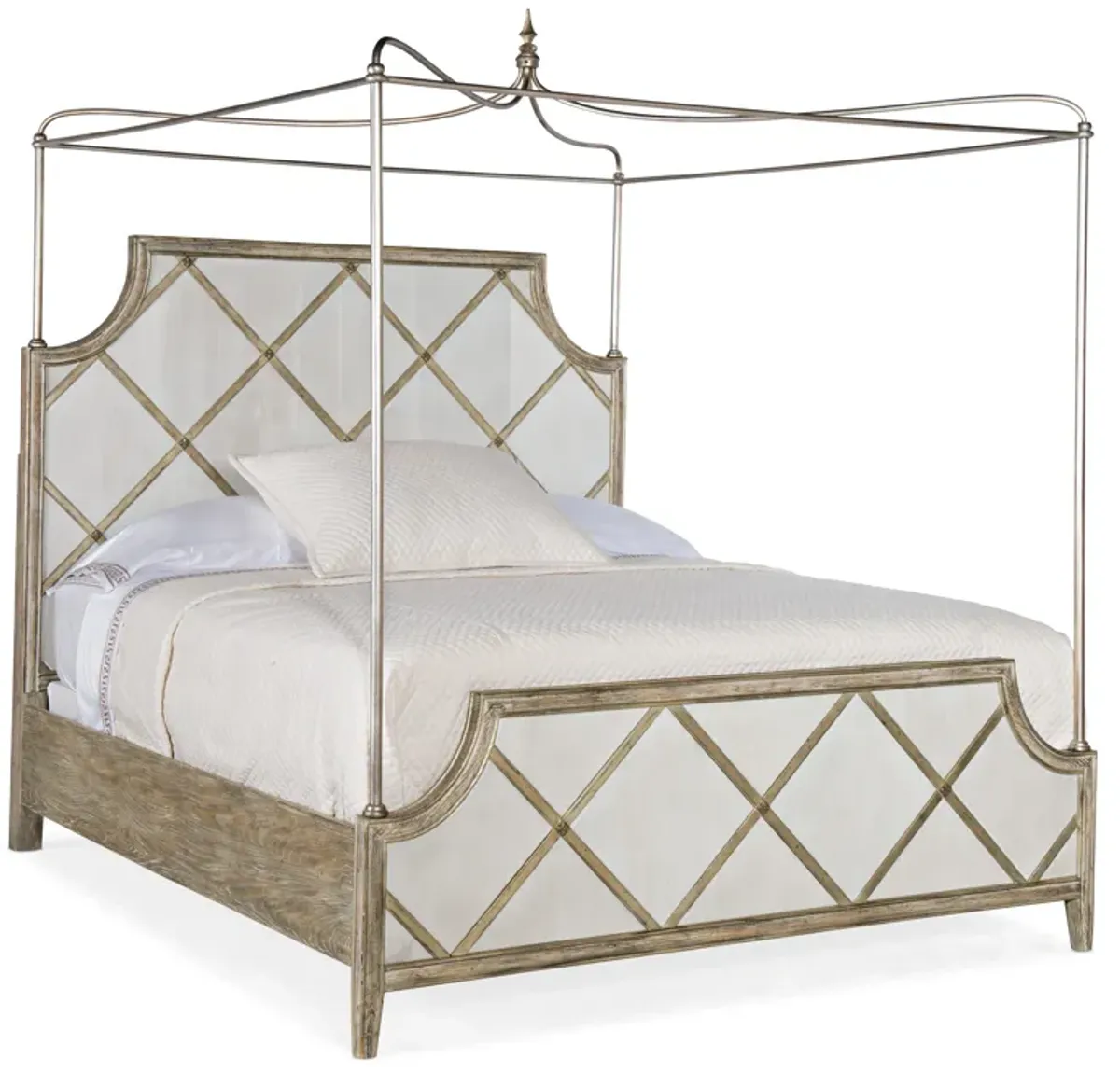 Sanctuary Diamont Canopy King  Panel Bed