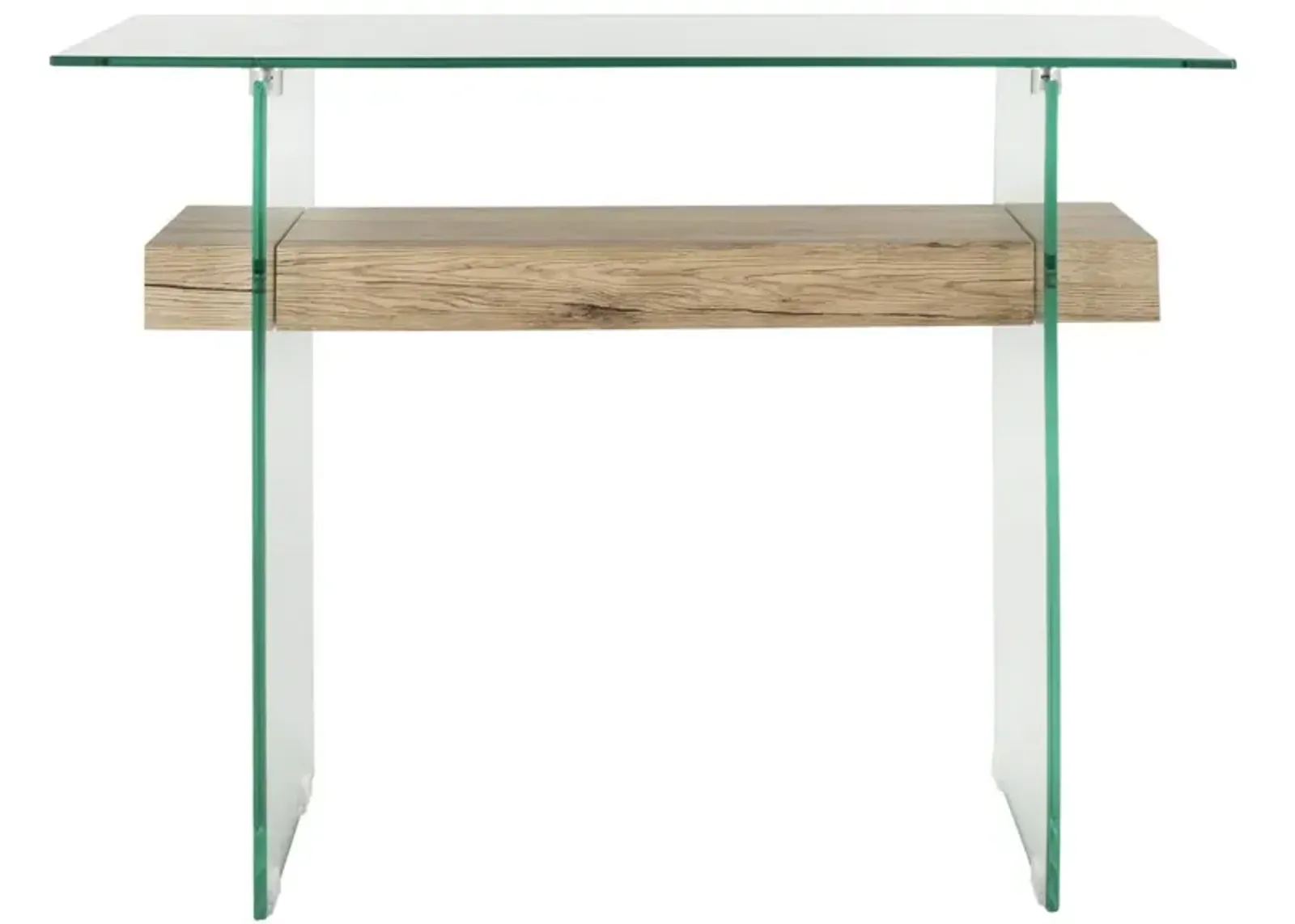 KAYLEY RECTANGULAR MODERN GLASS CONSOLE TABLE