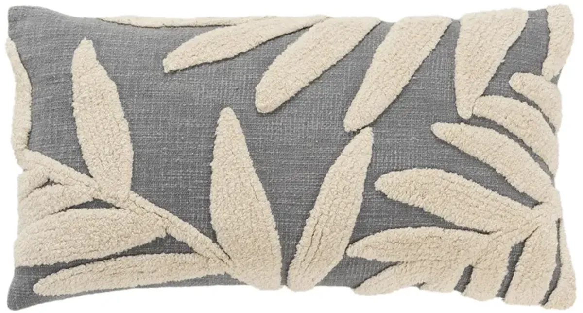 botanical  grey Pillow