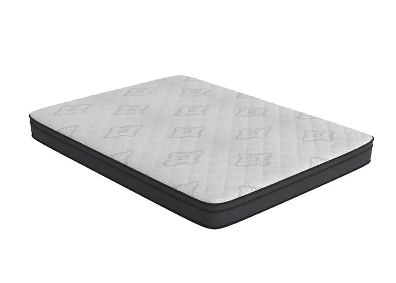 Evie 9.25" Eastern King Mattress White and Black