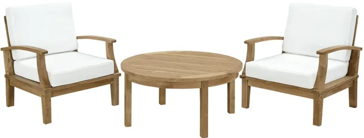 Marina 3 Piece Outdoor Patio Teak Set