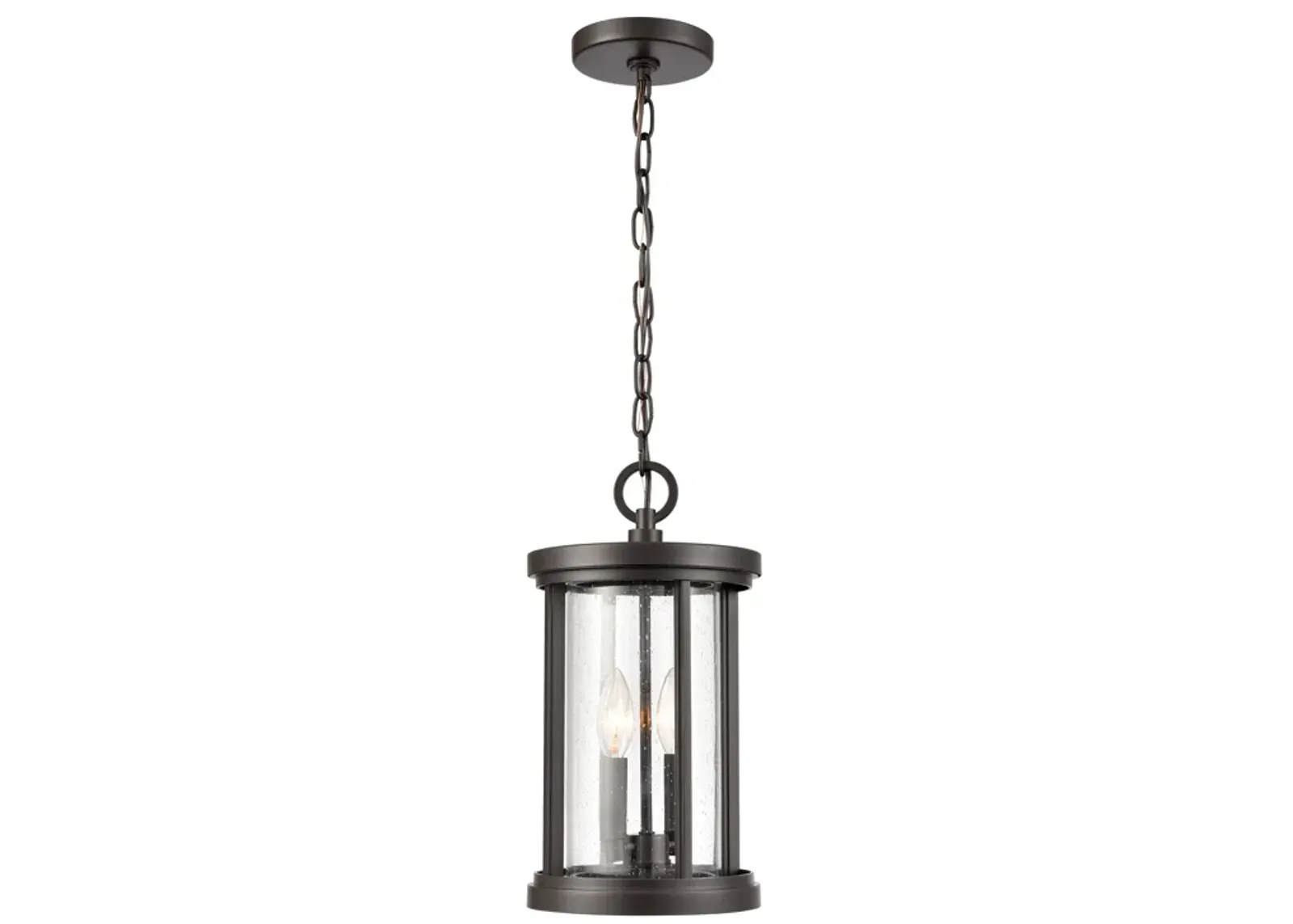 Brison 8" Wide 2-Light Outdoor Pendant - Oil Rubbed Bronze