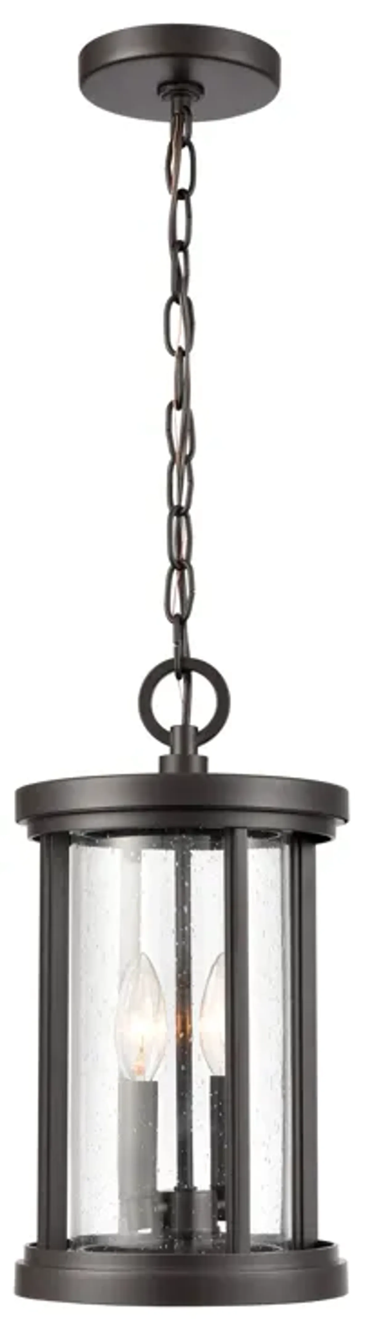 Brison 8" Wide 2-Light Outdoor Pendant - Oil Rubbed Bronze