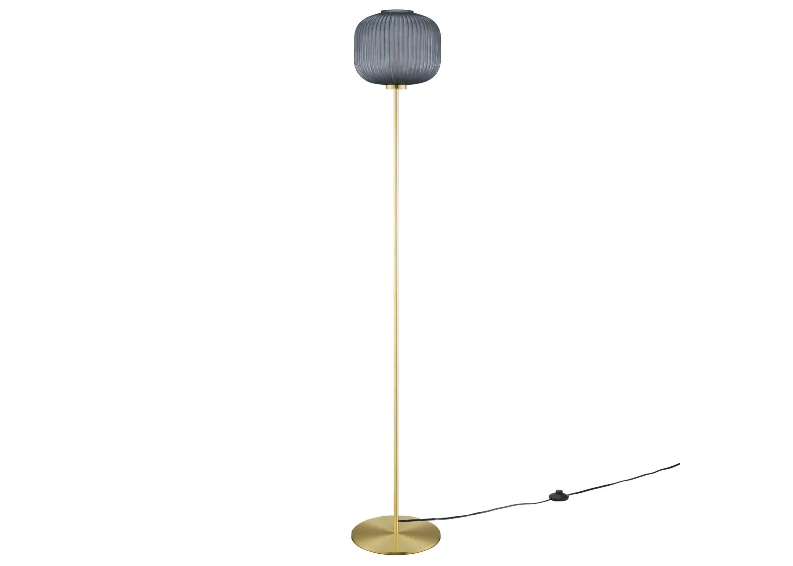 Reprise Glass Sphere Glass and Metal Floor Lamp