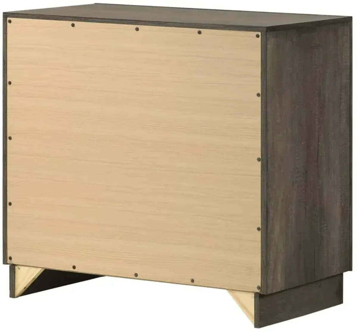 Janine 2-drawer Nightstand Grey