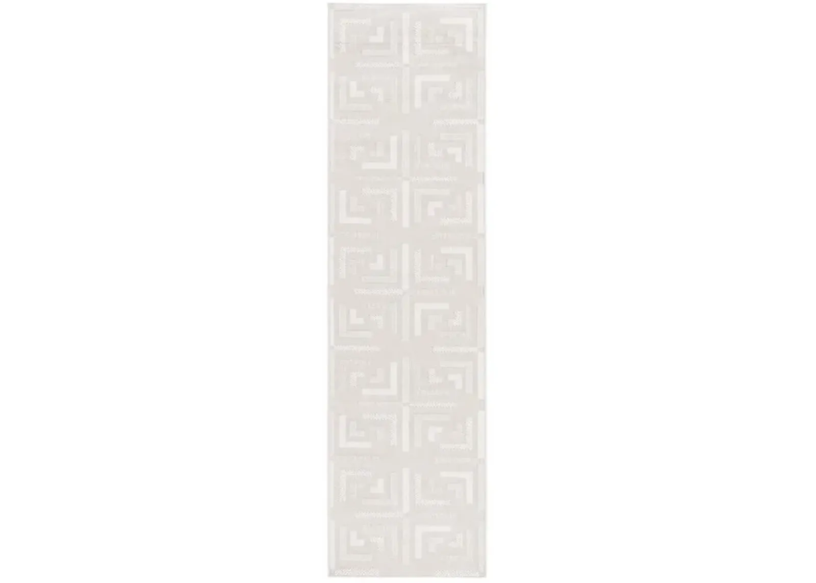 TRENDS 116 Beige 2'-2' X 8' Runner Rug