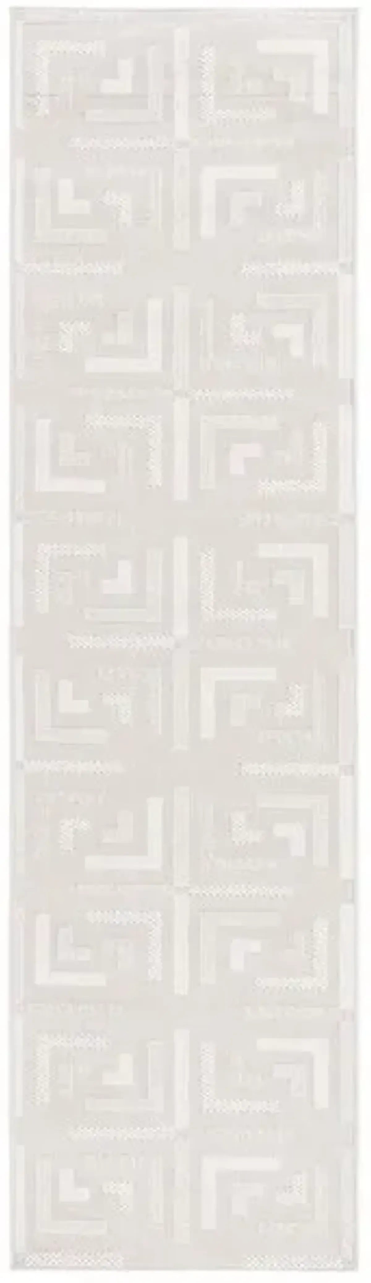 TRENDS 116 Beige 2'-2' X 8' Runner Rug