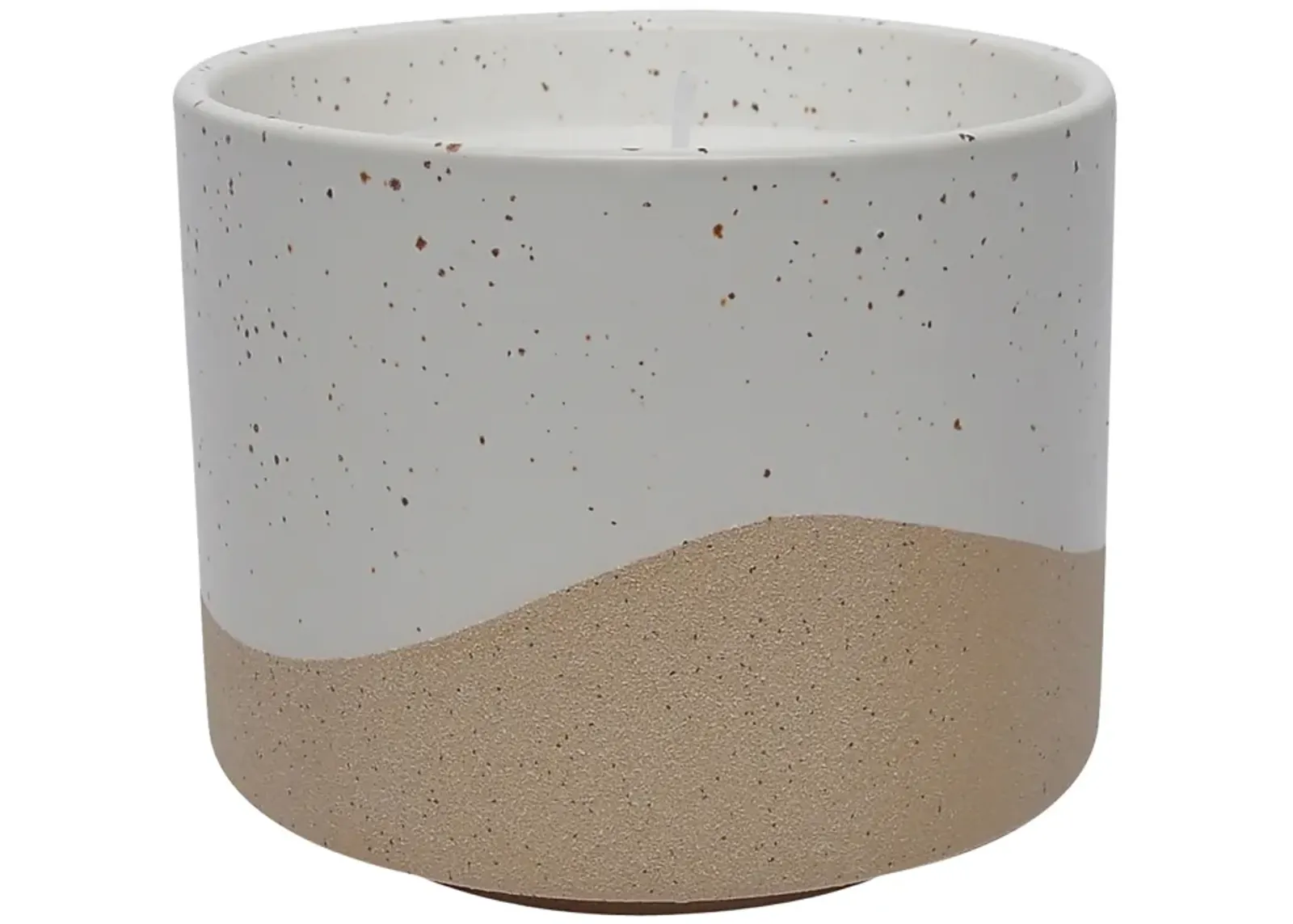 5" 15oz Wave Citro Candle, Ivory