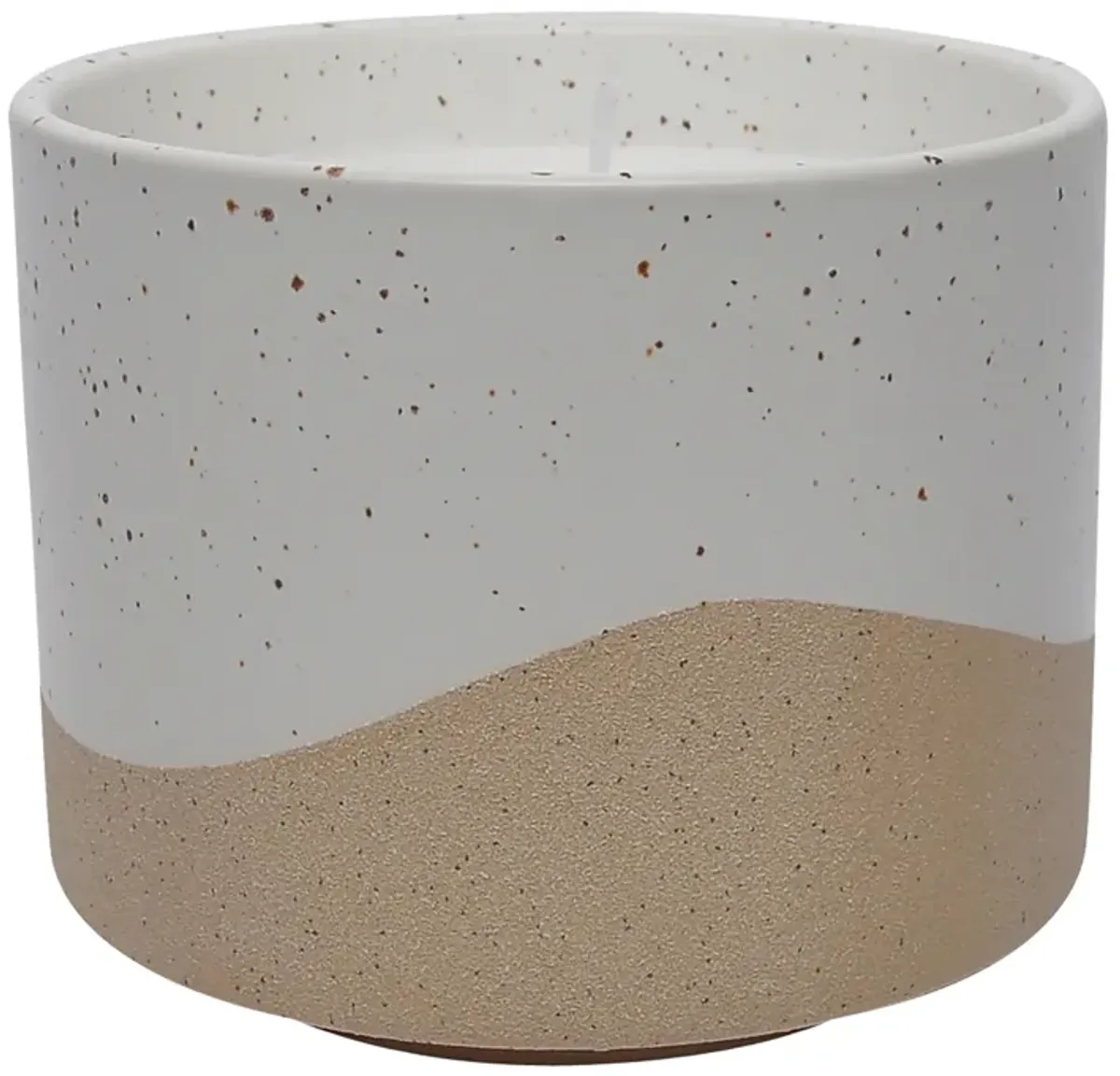 5" 15oz Wave Citro Candle, Ivory