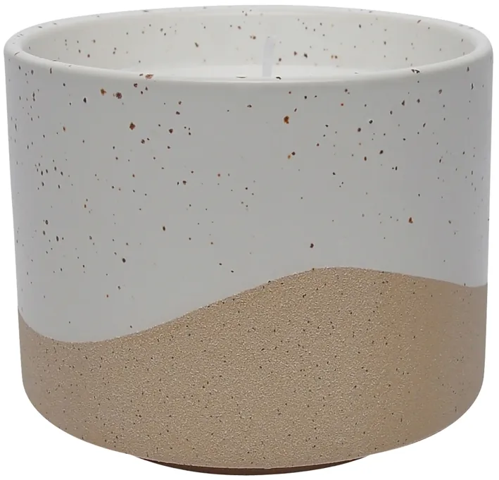 5" 15oz Wave Citro Candle, Ivory