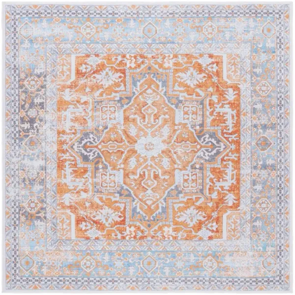 ARIZONA 223 RUST  6' x 6' Square Square Rug