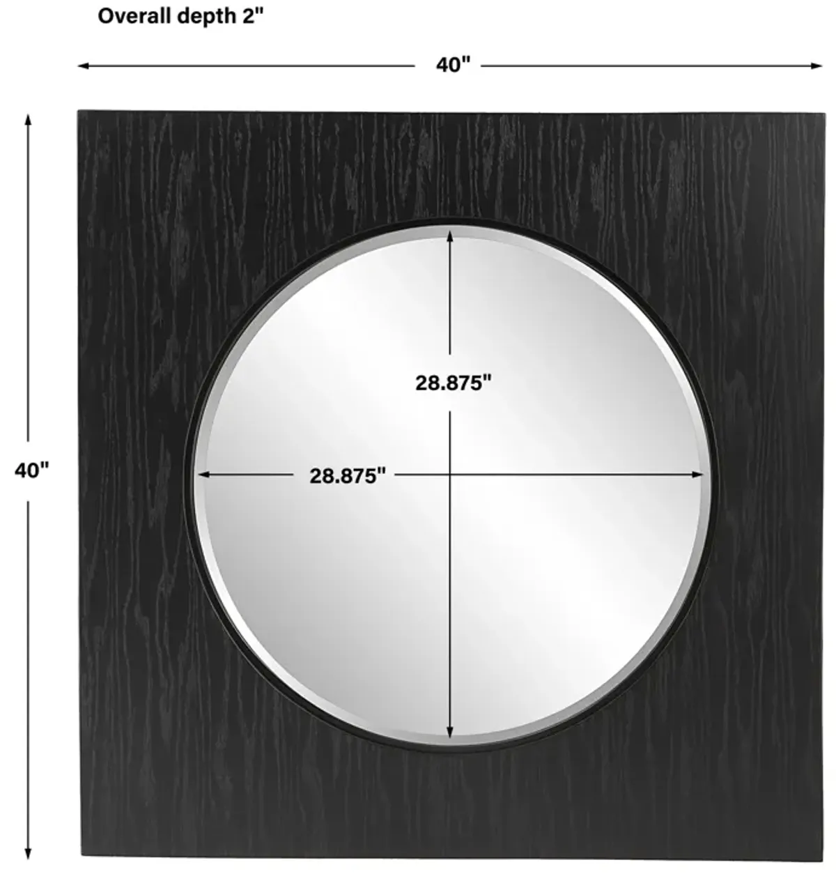 Hillview Panel Mirror