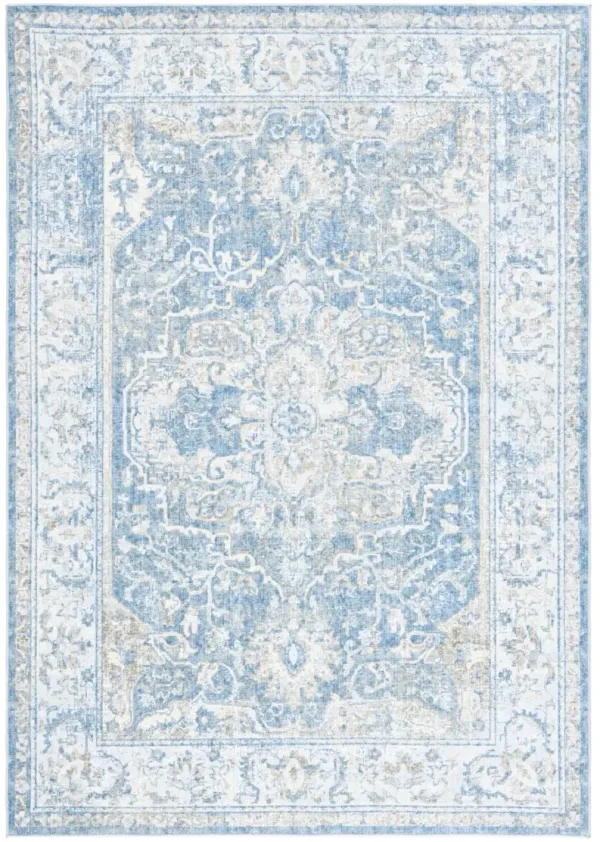 ORLANDO 768 BLUE  8' x 10' Large Rectangle Rug