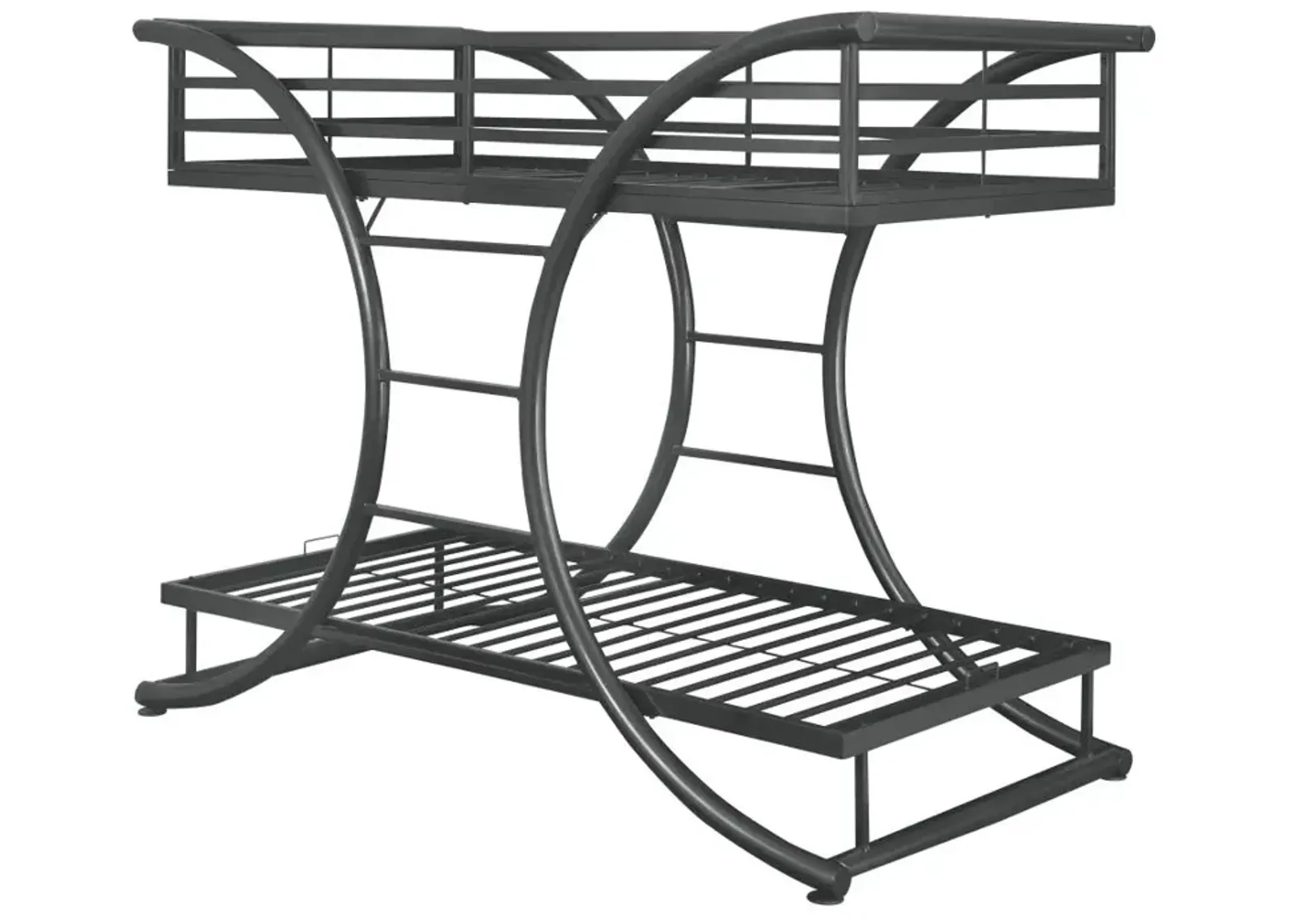 Stephan Twin Over Twin Bunk Bed Gunmetal