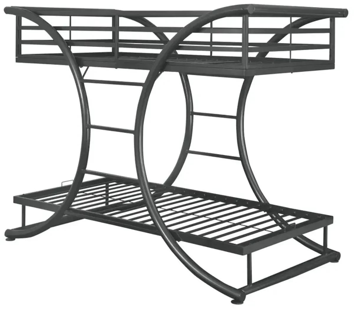 Stephan Twin Over Twin Bunk Bed Gunmetal