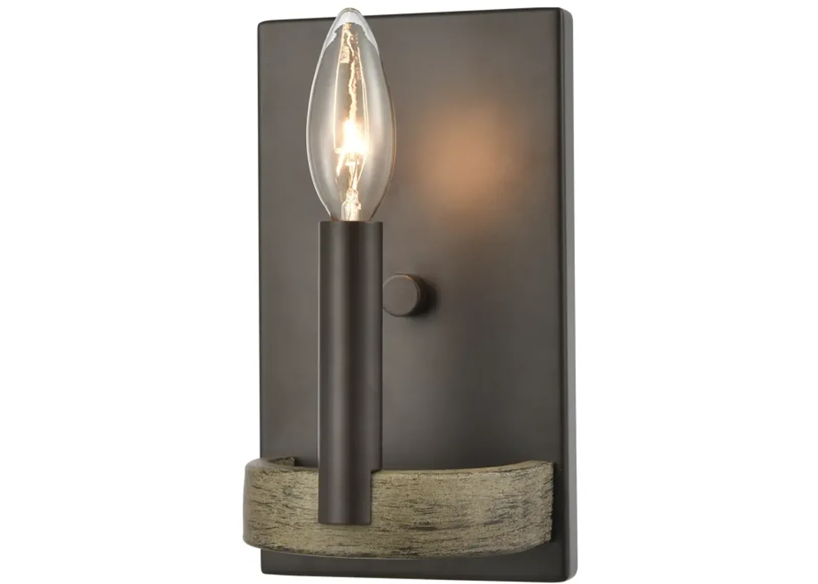 Transitions 8" High 1-Light Sconce - Oil Rubbed Bronze