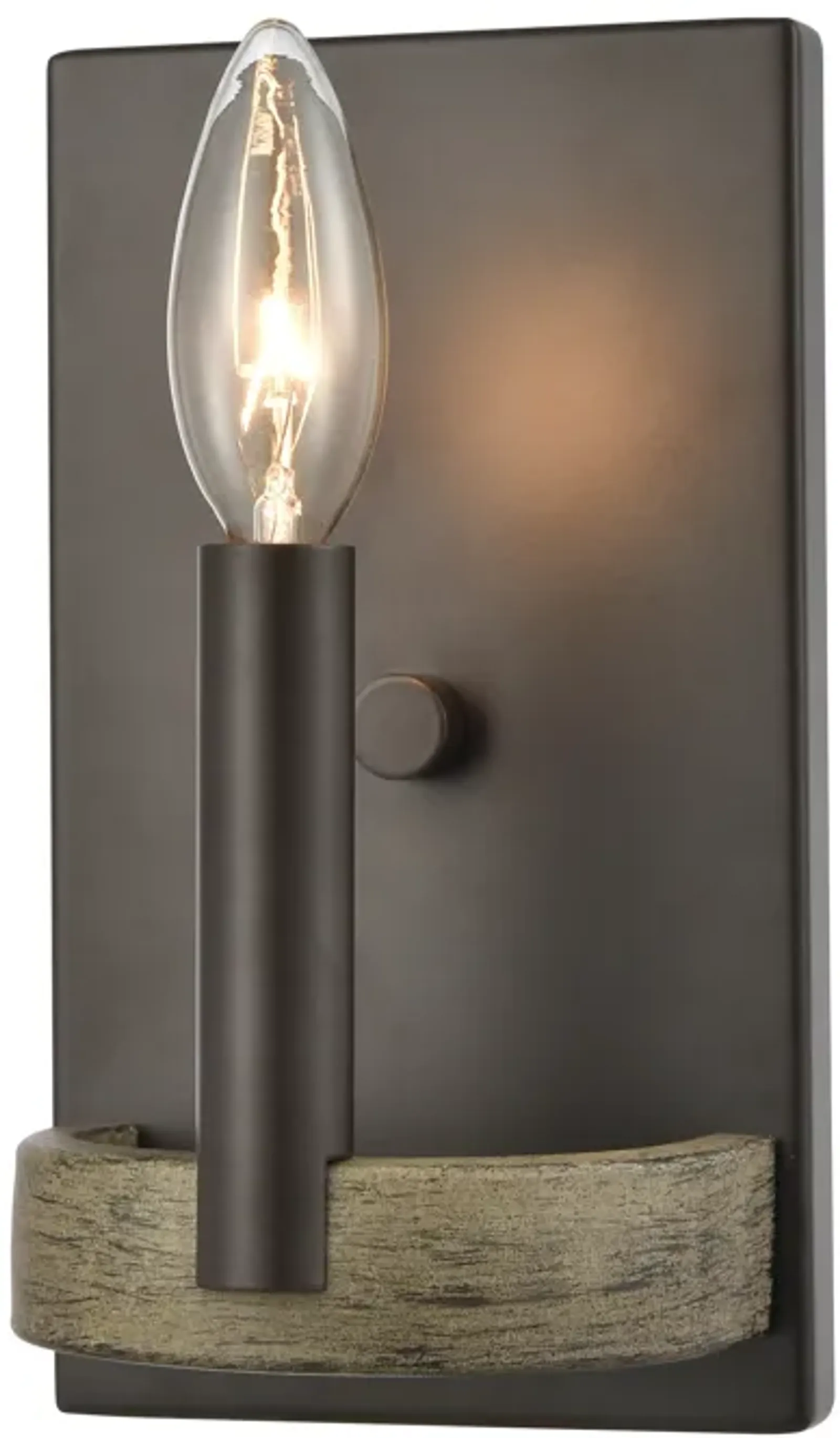 Transitions 8" High 1-Light Sconce - Oil Rubbed Bronze