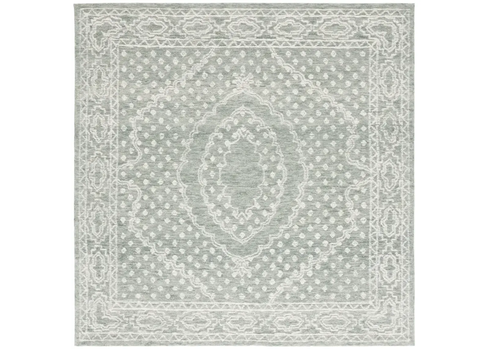 EBONY 306 IVORY  6' x 6' Square Square Rug