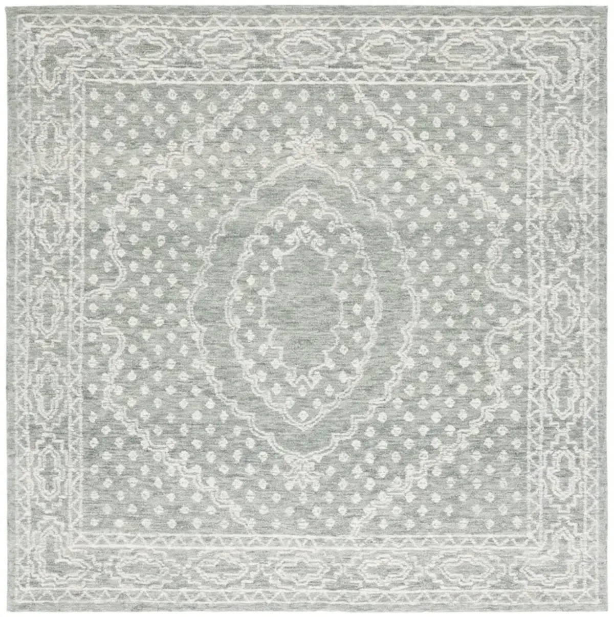 EBONY 306 IVORY  6' x 6' Square Square Rug