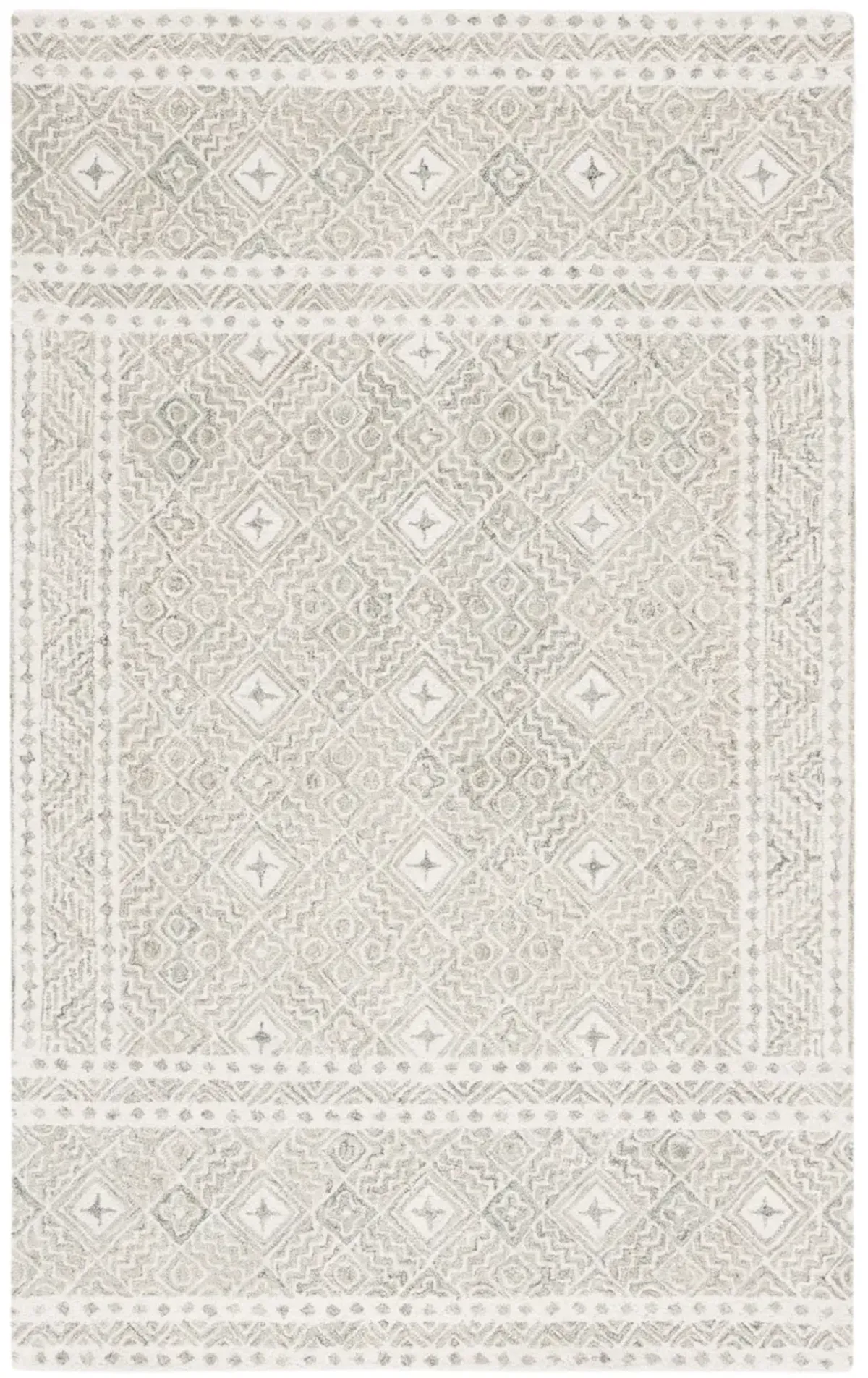 MICRO-LOOP 803 SILVER  8' x 10' Large Rectangle Rug