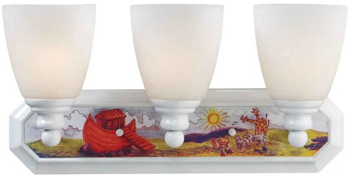 Kidshine 18'' Wide 3-Light Vanity Light - White