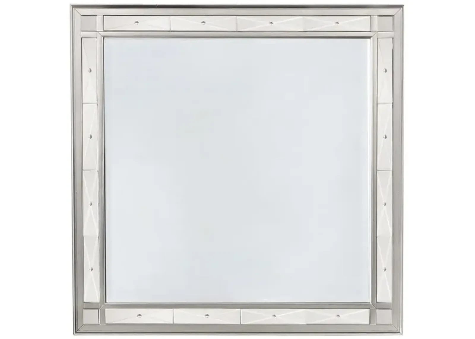 Leighton Beveled Dresser Mirror Metallic Mercury