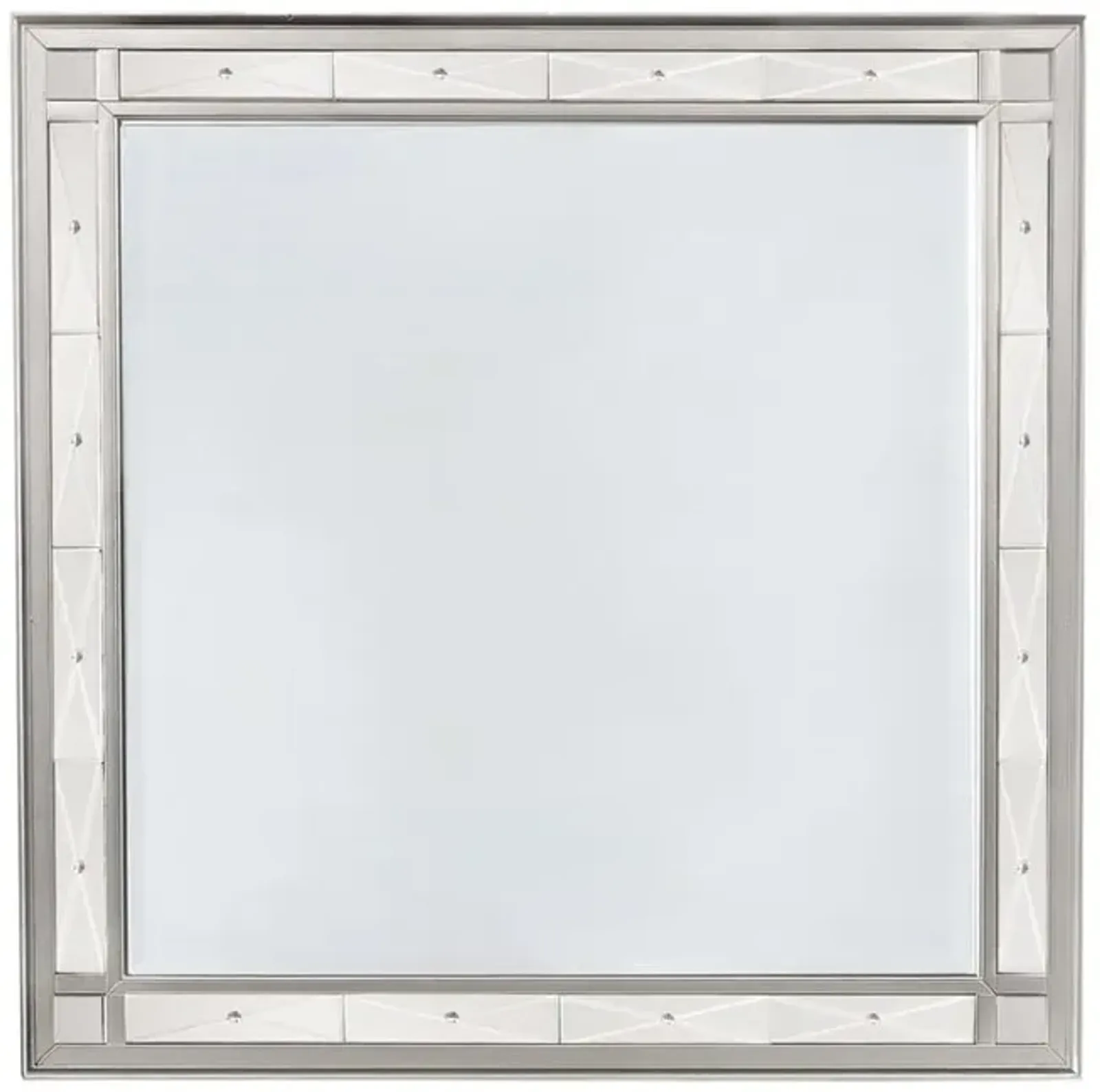 Leighton Beveled Dresser Mirror Metallic Mercury