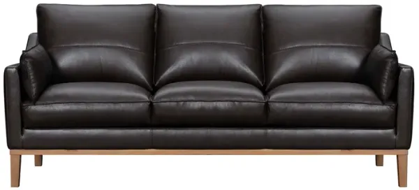Pompeii 87" Dark Brown Leather Sofa