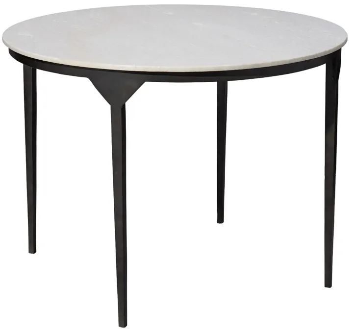 Dante Marble and Metal Dining Table