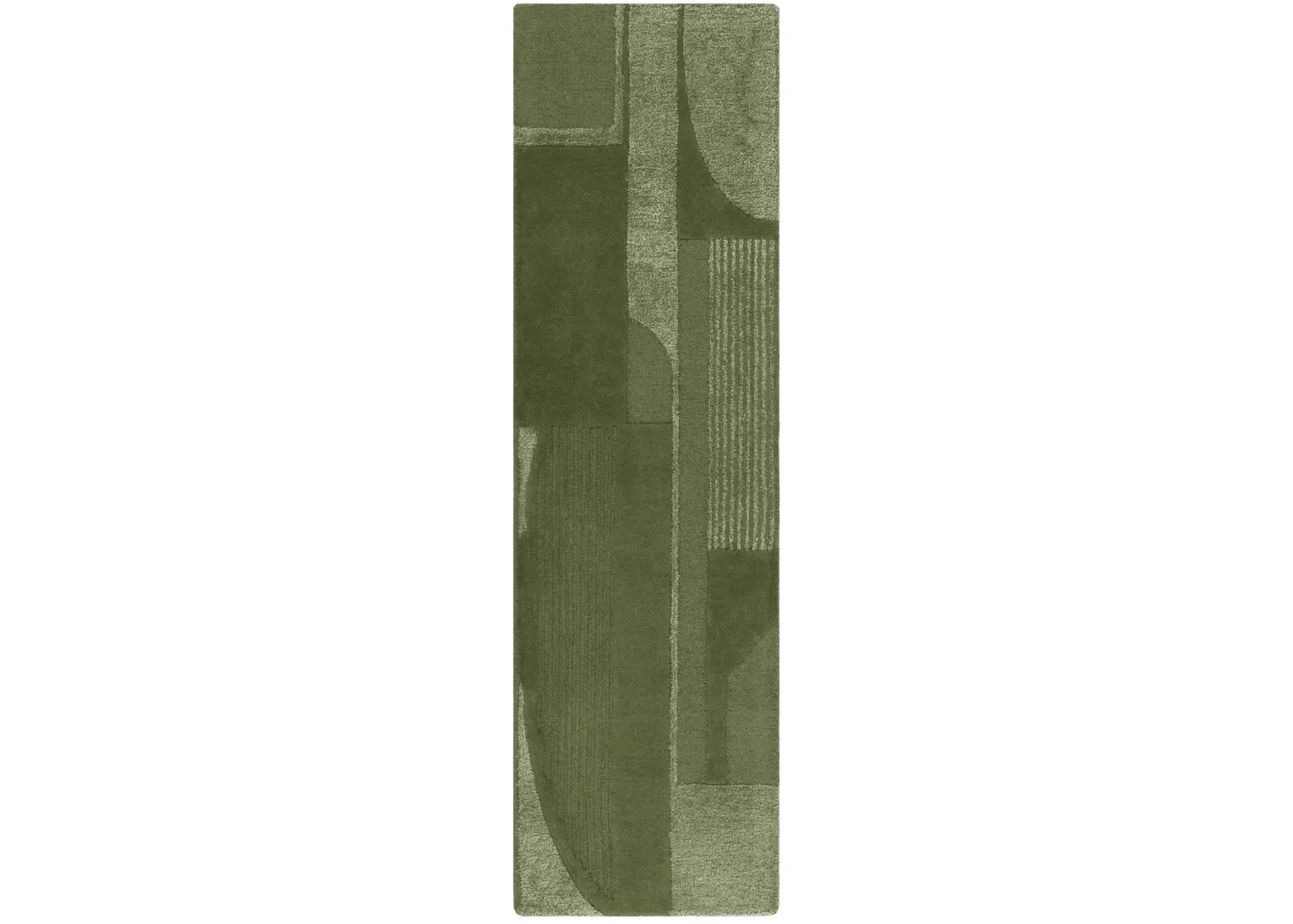 FIFTH AVENUE 251 GREEN 2'-3' x 8' Runner Rug