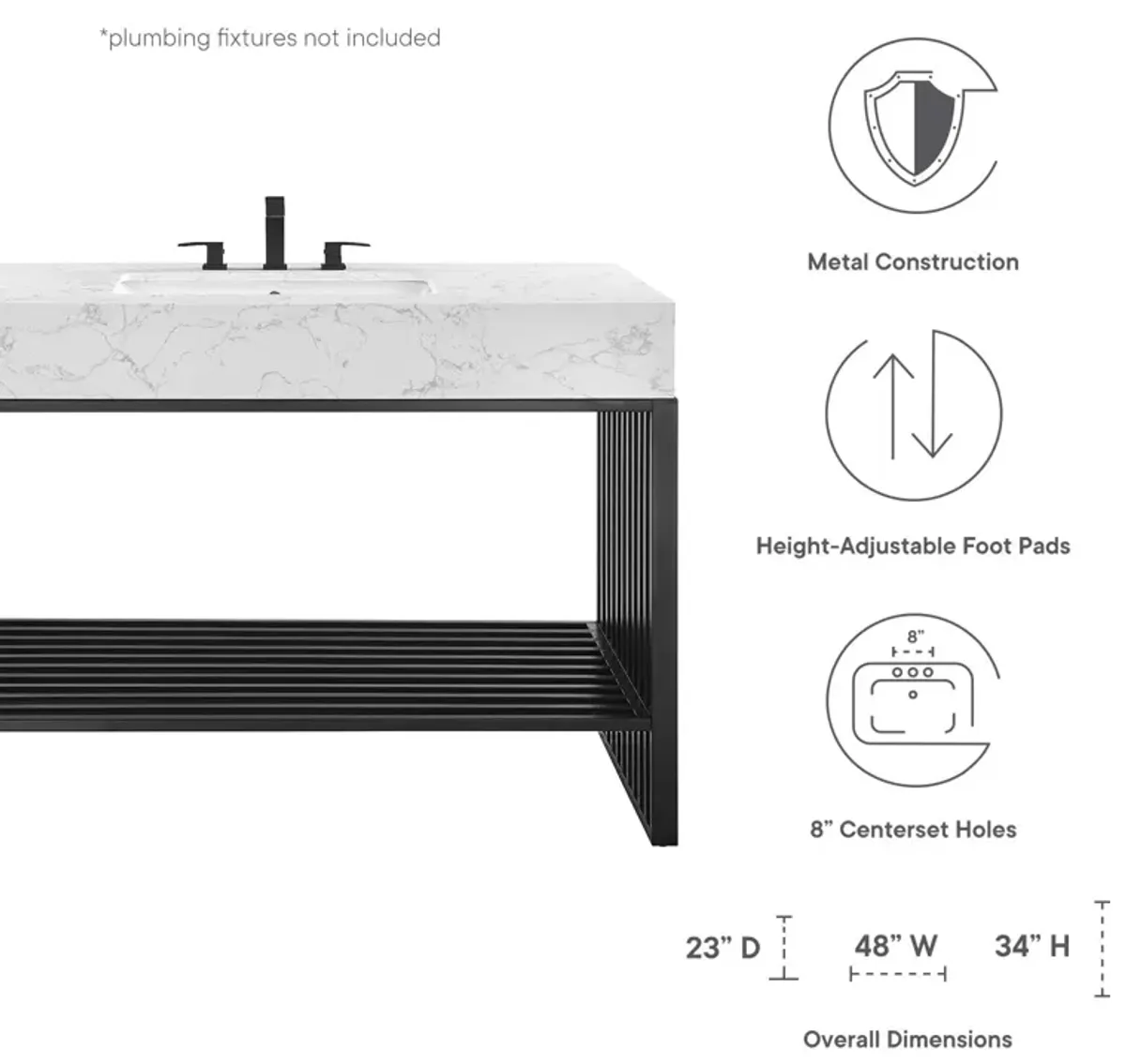 Gridiron 48" Bathroom Vanity