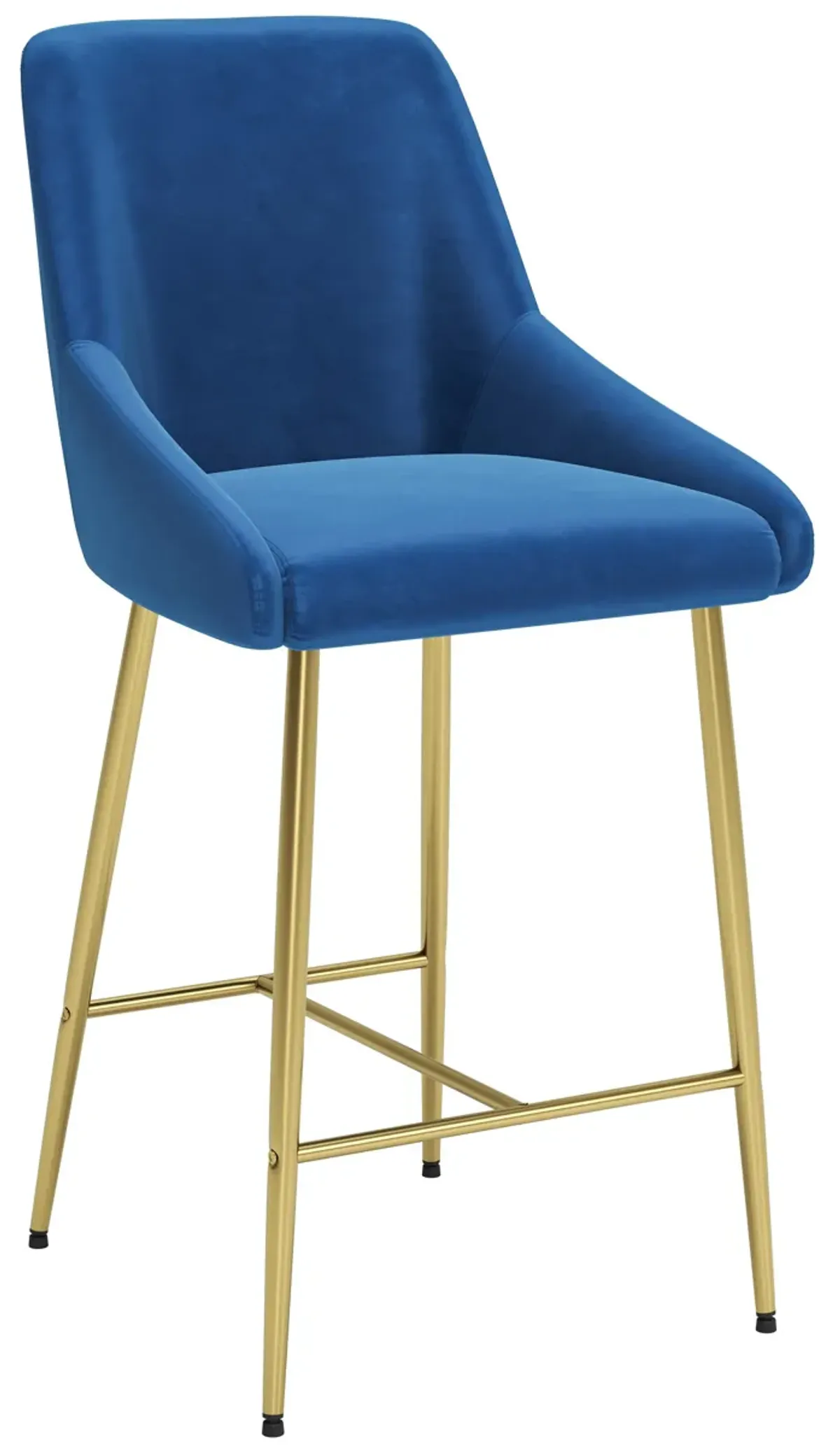 Madelaine Counter Stool Navy Blue & Gold