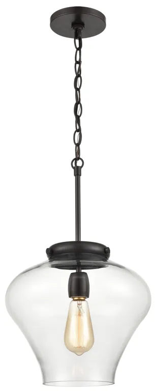 Amore 12" Wide 1-Light Pendant - Oil Rubbed Bronze