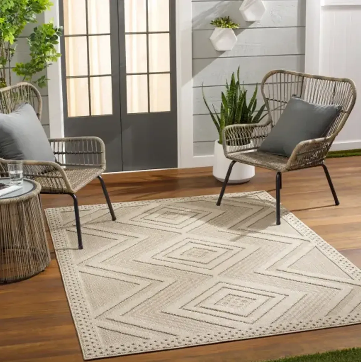 Rockport RPT-2308 2' x 2'11" Machine Woven Rug