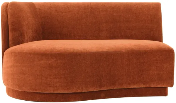 YOON CHAISE LEFT FIRED RUST