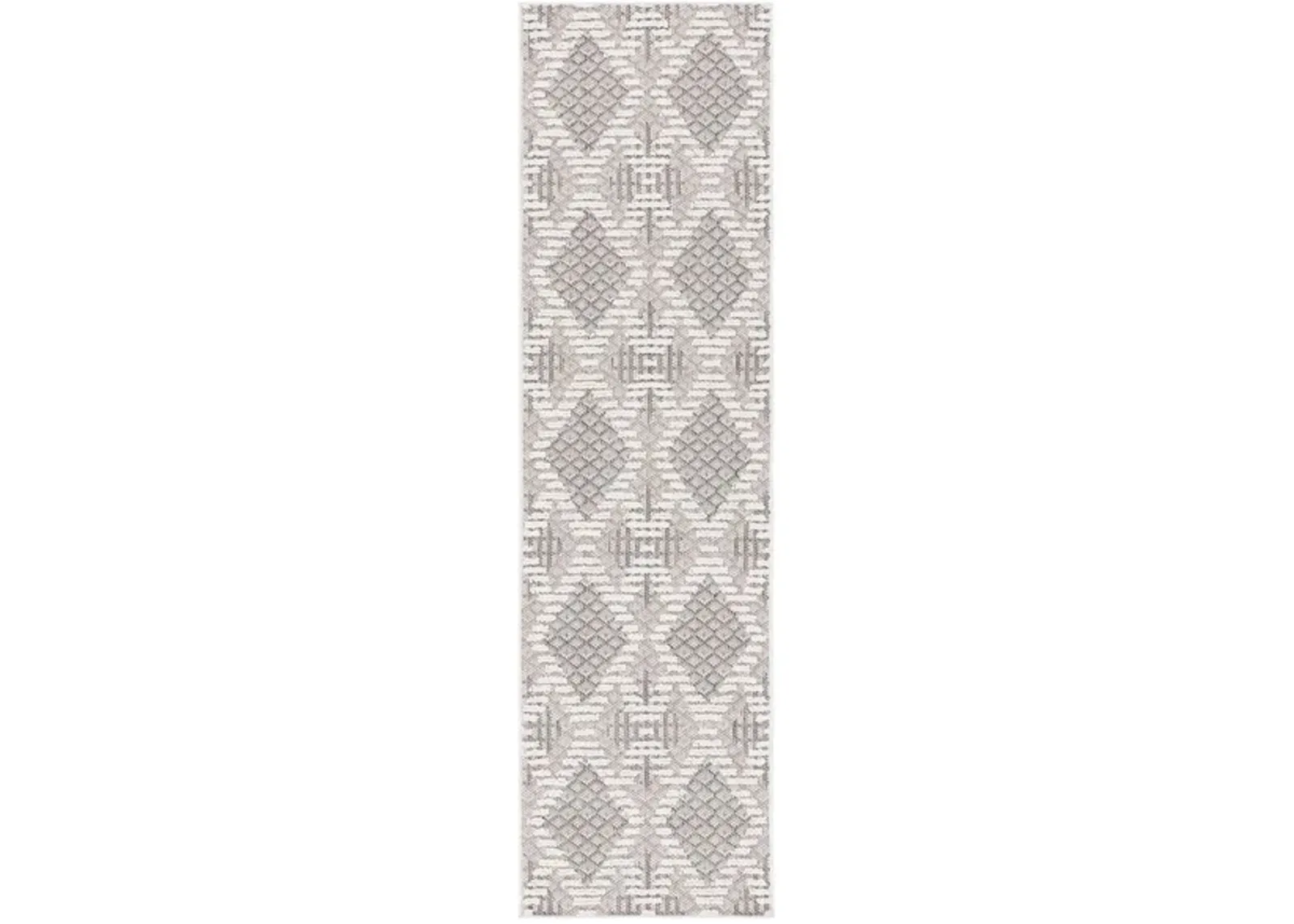 GLOBAL 420 Grey  2'-2' X 8' Runner Rug